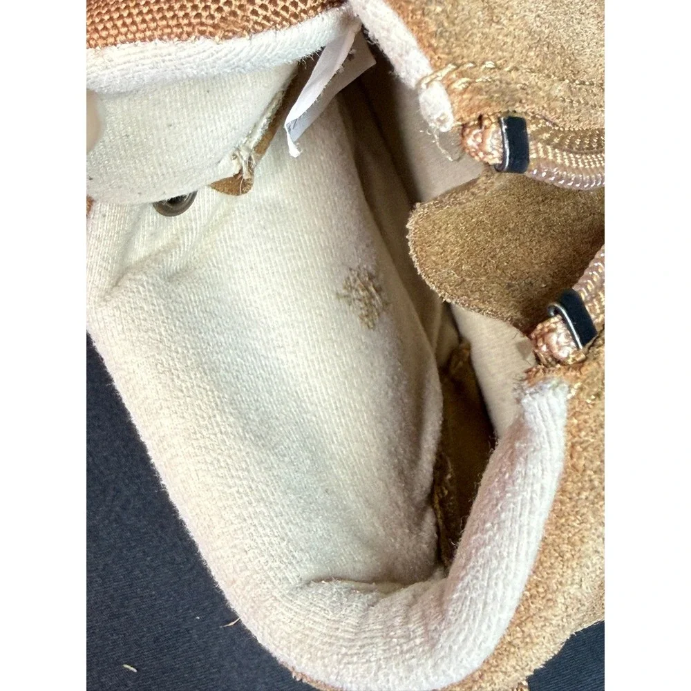UGG Kids Canoe III Weather Chukka Suede Zip Up Lace Up‎ Boots Chestnut Suede